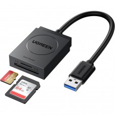 Card Reader USB 3.0 2-слота SD/TF Card 0,15 м кабель CR127 Ugreen (20250)