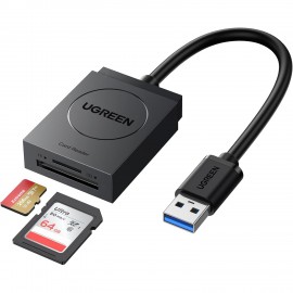 Card Reader USB 3.0 2-слота SD/TF Card 0,15 м кабель CR127 Ugreen (20250) Card Reader USB 3.0 2-слота SD/TF Card 0,15 м кабель CR127 Ugreen (20250)