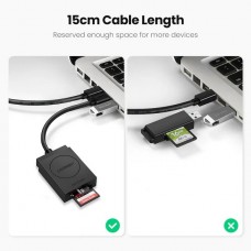 Card Reader USB 3.0 2-слота SD/TF Card 0,15 м кабель CR127 Ugreen (20250)