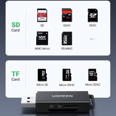 Card Reader USB 3.0 2-слота SD/TF CM104 Ugreen (40752)