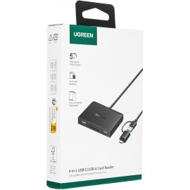 Card Reader USB 3.0 4-in-1 OTG USB-C/USB-A SD/TF 4-in-1 CM812 Ugreen (45167) Card Reader USB 3.0 4-in-1 OTG USB-C/USB-A SD/TF 4-in-1 CM812 Ugreen (45167)