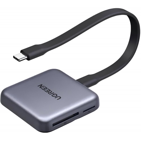 Card Reader USB 3.2 Magnetic USB-C SD/MicroSD UHS-II 312 МБ/с PD 100W CM898 Ugreen (65095)