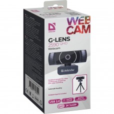 Веб-камера Defender G-lens 2590 QHD 2K 1440p 3.7МП чорна (63113)