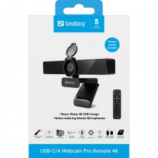 Веб-камера Sandberg 4K Webcam USB-A/USB-C connection ENC Remote control (134-45)