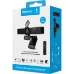 Веб-камера Sandberg 4K Webcam USB-A/USB-C connection ENC Remote control (134-45)
