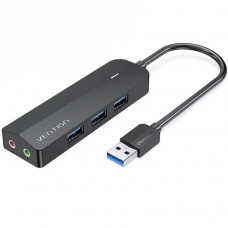 Док станція USB3.0 USBx3 3.0/2хTRS Audio/USB MicroUSB 10W 1.0 м. Vention (CHIBF)