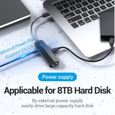 Док станція USB3.0 USBx3 3.0/2хTRS Audio/USB MicroUSB 10W 1.0 м. Vention (CHIBF)