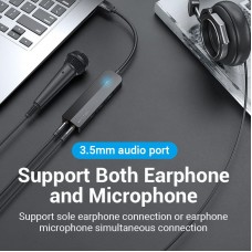 Док станція USB3.0 USBx3 3.0/2хTRS Audio/USB MicroUSB 10W 1.0 м. Vention (CHIBF)