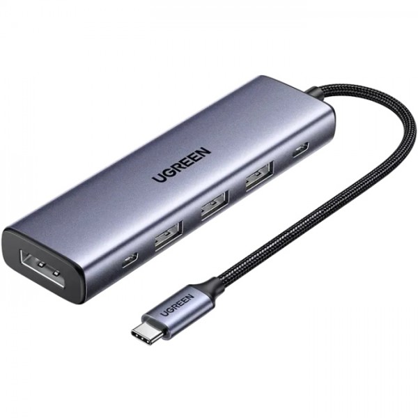 Док-станція USB3.0 Type-C DP4K60Hz/3xUSB-А /2xType-C/100W 5-in-1 CM511 Ugreen (75642)