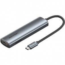 Док-станція USB3.0 Type-C HDMI 4K30Hz /USB 3.0/USB 2.0/Type-C 2.0/ PD 100W Hub 5-in-1 Vention (TGLHB)