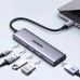 Док-станція USB3.0 Type-C HDMI 4K30Hz/3xUSB-А 3.0/Type-C/PD 100W 5-in-1 CM511 Ugreen (15596)