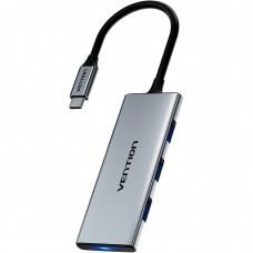 Док-станція USB3.0 Type-C HDMI 4K30Hz/TF/3xUSB-A 3.0 0.15м 6-in-1 Vention (TOOHB)
