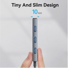Док-станція USB3.0 Type-C HDMI 4K30Hz/TF/3xUSB-A 3.0 0.15м 6-in-1 Vention (TOOHB)
