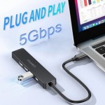 Док-станція USB3.0 Type-C HDMI 4K30Hz/USB2.0x2/USB 3.0/USB-C PD 100W 5 in 1 Hub Choetech (HUB-M80-BK) Док-станція USB3.0 Type-C HDMI 4K30Hz/USB2.0x2/USB 3.0/USB-C PD 100W 5 in 1 Hub Choetech (HUB-M80-BK)