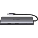 Док-станція USB3.1 Type-C HDMI 4K30Hz/USB 3.0x2/Type-C/SD/TF/ PD 100W CM498 7 in 1 Ugreen (15531)