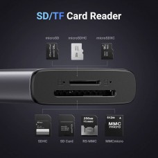 Док-станція USB3.1 Type-C HDMI 4K30Hz/USB 3.0x2/Type-C/SD/TF/ PD 100W CM498 7 in 1 Ugreen (15531)