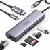 Док-станція USB3.1 Type-C HDMI 4K60Hz/USB 3.0x2/RJ45/SD/TF/PD 100W Ugreen CM512 Сіра (60515)