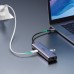 Док-станція USB3.1 Type-C HDMI 4K60Hz/USB 3.0x2/RJ45/SD/TF/PD 100W Ugreen CM512 Сіра (60515)