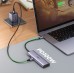 Док-станція USB3.1 Type-C HDMI 4K60Hz/USB 3.0x2/RJ45/SD/TF/PD 100W Ugreen CM512 Сіра (90568)