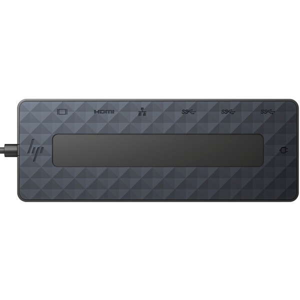 Док-станція USB3.1 Type-C HDMI 4K60Hz/USB 3.0x2/Type-Cx2/DP/RJ45/Ethernet чорна HP (50H55UT)