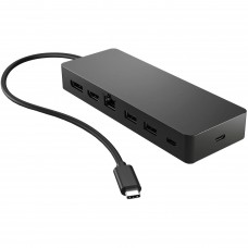 Док-станція USB3.1 Type-C HDMI 4K60Hz/USB 3.0x2/Type-Cx2/DP/RJ45/Ethernet чорна HP (50H55UT)