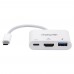 Док-станція USB3.1 Type-C HDMI/USB 3.0/PD 60W 4-in-1 White Manhattan (152945)