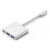 Док-станція USB3.1 Type-C HDMI/USB3.0/Type-C (F) кабель 0.1м OEM (S0733)