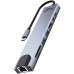 Док-станція USB3.1 Type-C HDMI4K60Hz/2xUSB-A/2xType-C/RJ45/SD/TF/PD 100W 8 in 1 Media-Tech (MT5046)