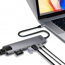 Док-станція USB3.1 Type-C HDMI4K60Hz/2xUSB-A/2xType-C/RJ45/SD/TF/PD 100W 8 in 1 Media-Tech (MT5046)