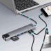 Док-станція USB3.1 Type-C HDMI4K60Hz/2xUSB-A/2xType-C/RJ45/SD/TF/PD 100W 8 in 1 Media-Tech (MT5046)