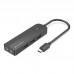 Док-станція USB3.1 Type-C USB-Ax3 3.0/3.5mm Sound Adapter/MicroUSB 10W чорний Vention (TGQBB)
