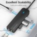 Док-станція USB3.1 Type-C USB-Ax3 3.0/3.5mm Sound Adapter/MicroUSB 10W чорний Vention (TGQBB)