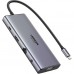 Док-станція USB3.2 Type-C HDMI 4K60Hz/1xUSB-A3.2/1xUSB-A3.1/2xUSB-C3.2/VGA/RJ45/SD/TF+3.5mm CM639 (45520)