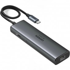 Док-станція USB3.2 Type-C HDMI 4K60Hz/2xUSB-A 3.2/USB-C 3.2/RJ45/ PD 100W CM512 Ugreen (45000)