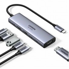 Док-станція USB3.2 Type-C HDMI 4K60Hz/2хUSB 3.0/2xUSB-C PD 100 Вт CM511 Ugreen (35999)