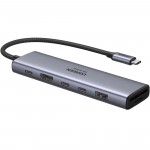 Док-станція USB3.2 Type-C HDMI 4K60Hz/2хUSB 3.0/2xUSB-C/SD/TF PD 100 Вт CM511 Ugreen (45521) Док-станція USB3.2 Type-C HDMI 4K60Hz/2хUSB 3.0/2xUSB-C/SD/TF PD 100 Вт CM511 Ugreen (45521)