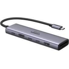 Док-станція USB3.2 Type-C HDMI 4K60Hz/2хUSB 3.0/2xUSB-C/SD/TF PD 100 Вт CM511 Ugreen (45521)