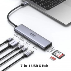 Док-станція USB3.2 Type-C HDMI 4K60Hz/2хUSB 3.0/2xUSB-C/SD/TF PD 100 Вт CM511 Ugreen (45521)