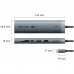 Док-станція USB3.2 Type-C HDMI 4K60Hz/USB 3.0/USB2.0/RJ45/SD/TF/PD 100W Hub 8-in-1 Vention (TGUHB)