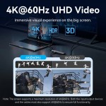 Док-станція USB3.2 Type-C HDMI 4K60Hz/USB 3.0/USB2.0/RJ45/SD/TF/PD 100W Hub 8-in-1 Vention (TGUHB)