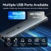 Док-станція USB3.2 Type-C HDMI 4K60Hz/USB 3.0/USB2.0/RJ45/SD/TF/PD 100W Hub 8-in-1 Vention (TGUHB)