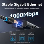 Док-станція USB3.2 Type-C HDMI 4K60Hz/USB 3.0/USB2.0/RJ45/SD/TF/PD 100W Hub 8-in-1 Vention (TGUHB)