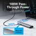 Док-станція USB3.2 Type-C HDMI 4K60Hz/USB 3.0/USB2.0/RJ45/SD/TF/PD 100W Hub 8-in-1 Vention (TGUHB)