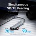 Док-станція USB3.2 Type-C HDMI 4K60Hz/USB 3.0x2/RJ45/SD/TF/3.5mm/PD 100W Hub 9-in-1 Vention (TGVHB)