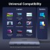 Док-станція USB3.2 Type-C HDMIx2 4K60Hz/2xUSB-A/2xUSB-C 3.2/ RJ45/SD/TF/PD 100W CM639 Ugreen (45380)