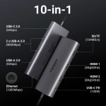 Док-станція USB3.2 Type-C HDMIx2 8K30Hz/4K60Hz/3xUSB-A/2xUSB-C 3.2/ RJ45/SD/TF/PD 100W CM639 (15534) Док-станція USB3.2 Type-C HDMIx2 8K30Hz/4K60Hz/3xUSB-A/2xUSB-C 3.2/ RJ45/SD/TF/PD 100W CM639 (15534)