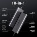 Док-станція USB3.2 Type-C HDMIx2 8K30Hz/4K60Hz/3xUSB-A/2xUSB-C 3.2/ RJ45/SD/TF/PD 100W CM639 (15534)