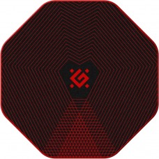 Килимок під крісло Defender Tekta 1160х1160х4мм чорно-червоний (50568)
