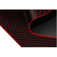 Килимок під крісло Defender Tekta 1160х1160х4мм чорно-червоний (50568)