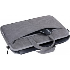 Сумка для ноутбука 15.6'' Defender Solid PU шкіра кишеня сіра (26088)